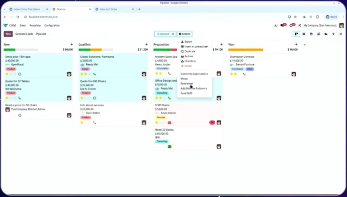 CRM Odoo 19