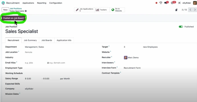 Odoo v18_recruitment
