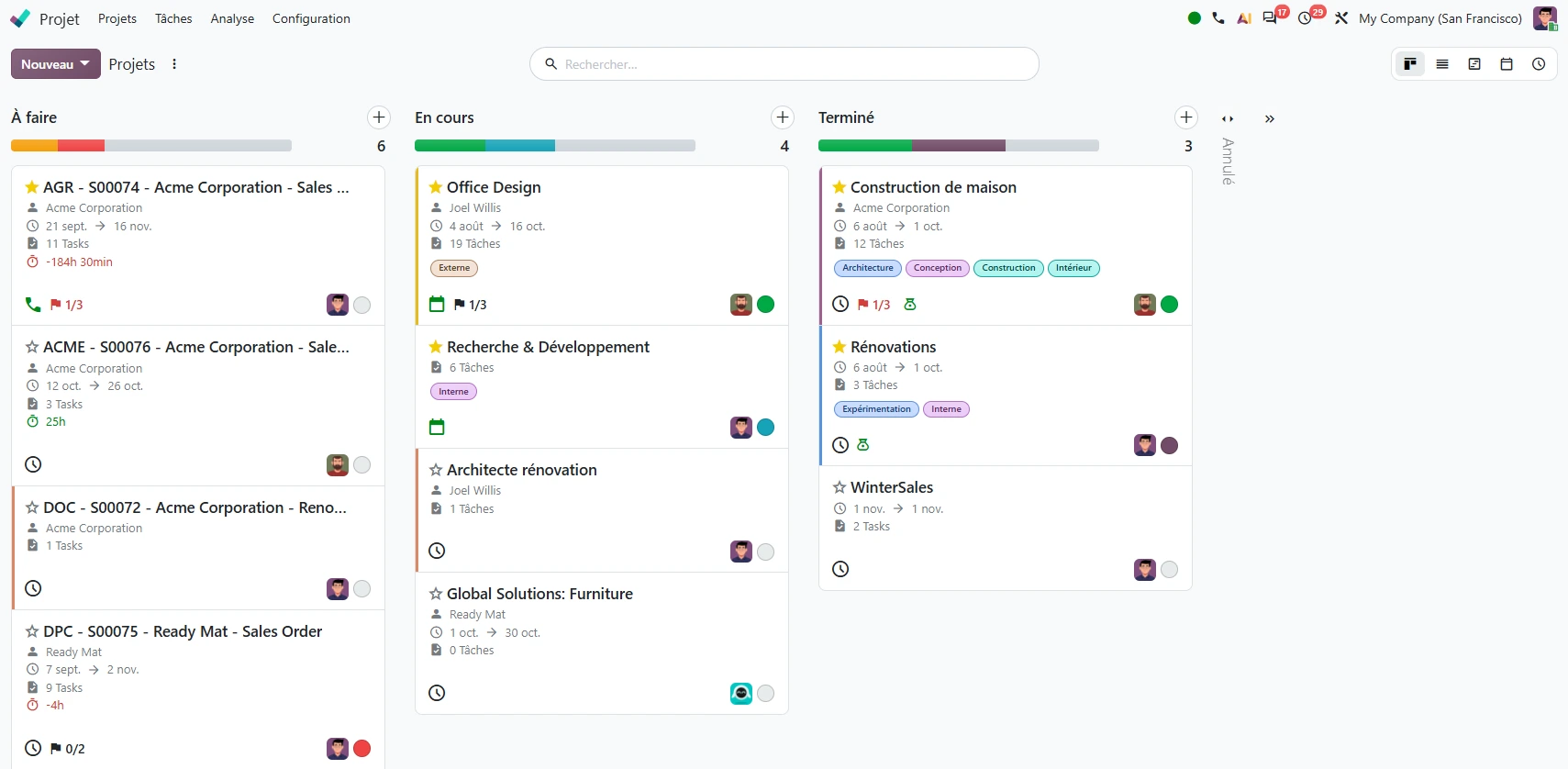 module projet odoo 20