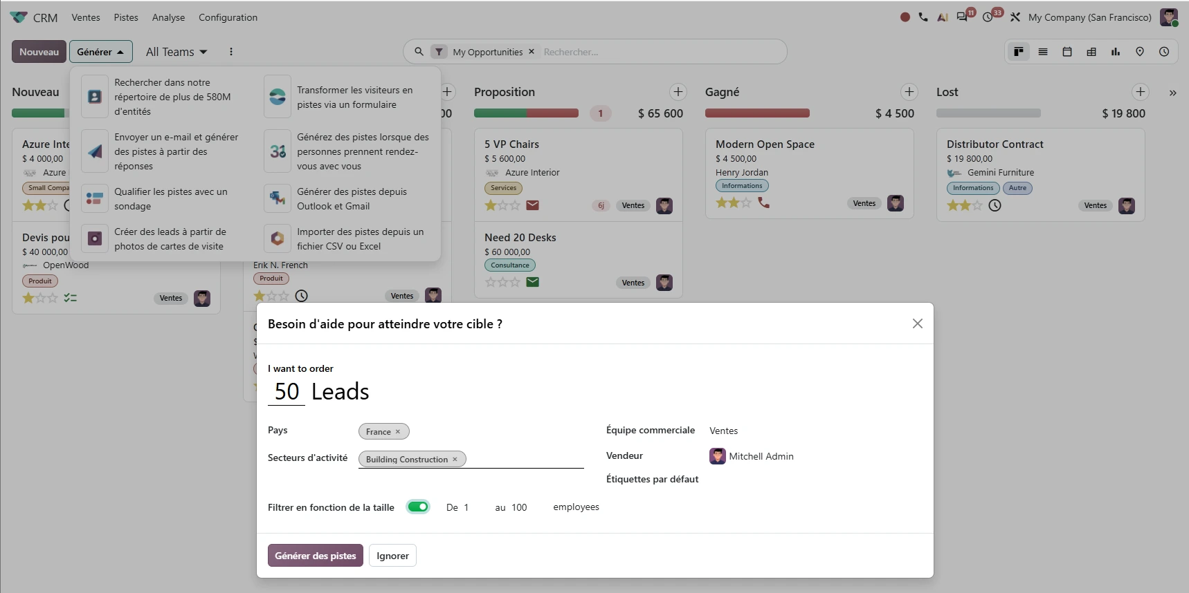 annuaire CRM odoo 20